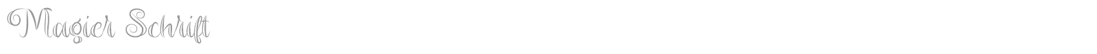 Magier Schrift font preview